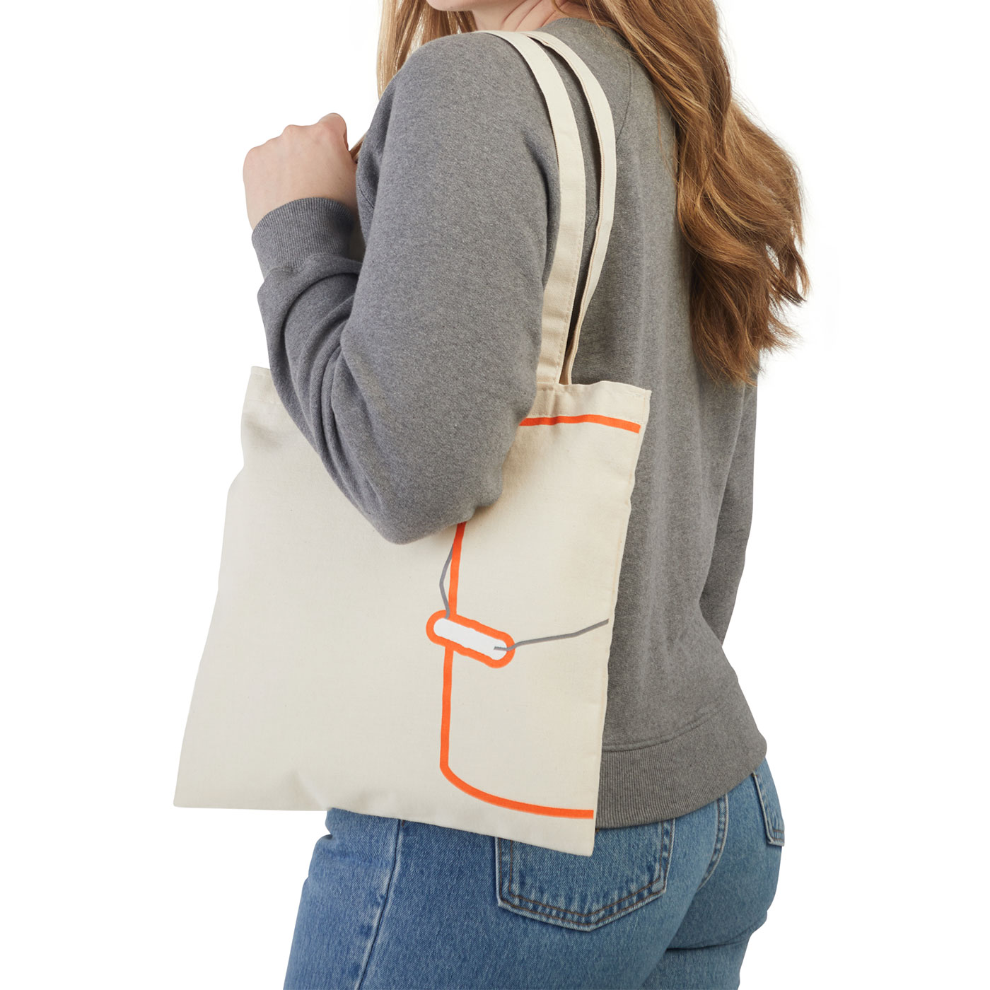 Bucket Graphic Canvas Tote