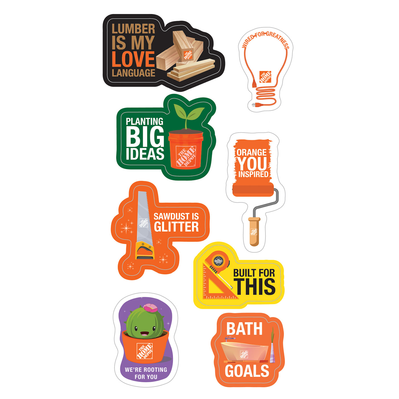 Laptop Stickers Sheet